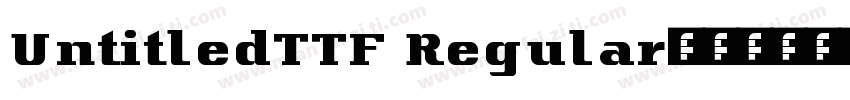UntitledTTF Regular字体转换